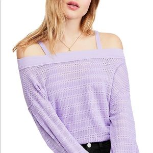 Free People Sistine Hacci Cold Shoulder Top